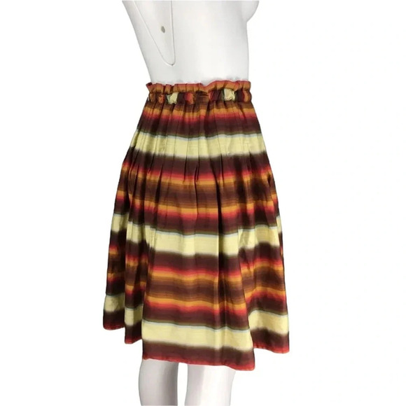 BCBG Maxazria‎ Pleated Skirt Lined Cotton XS - Picture 3 of 3